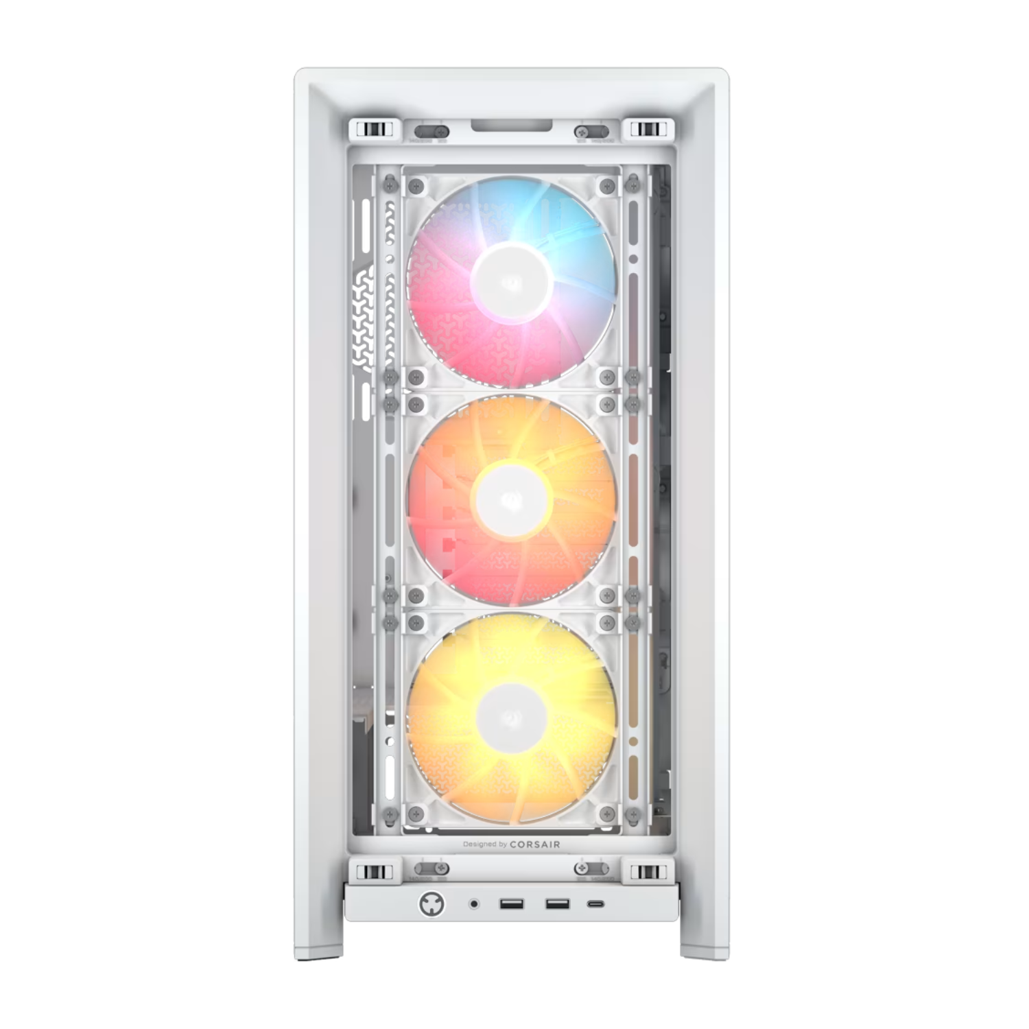 Corsair FRAME 4000D RS ARGB Modular Mid-Tower PC Case - White - Image 2