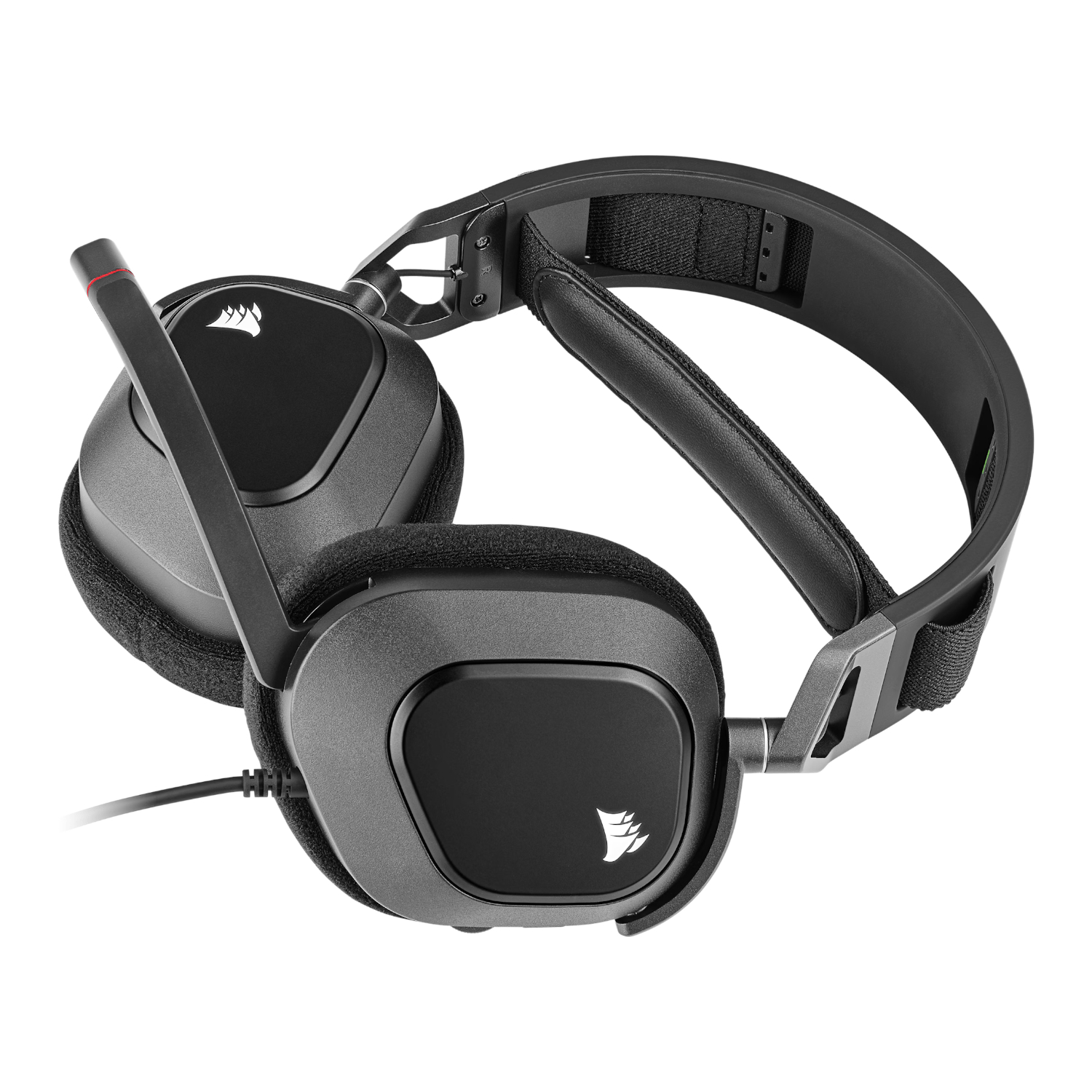 Corsair HS80 RGB USB Wired Over-Ear Gaming Headset — Carbon Black - Image 3