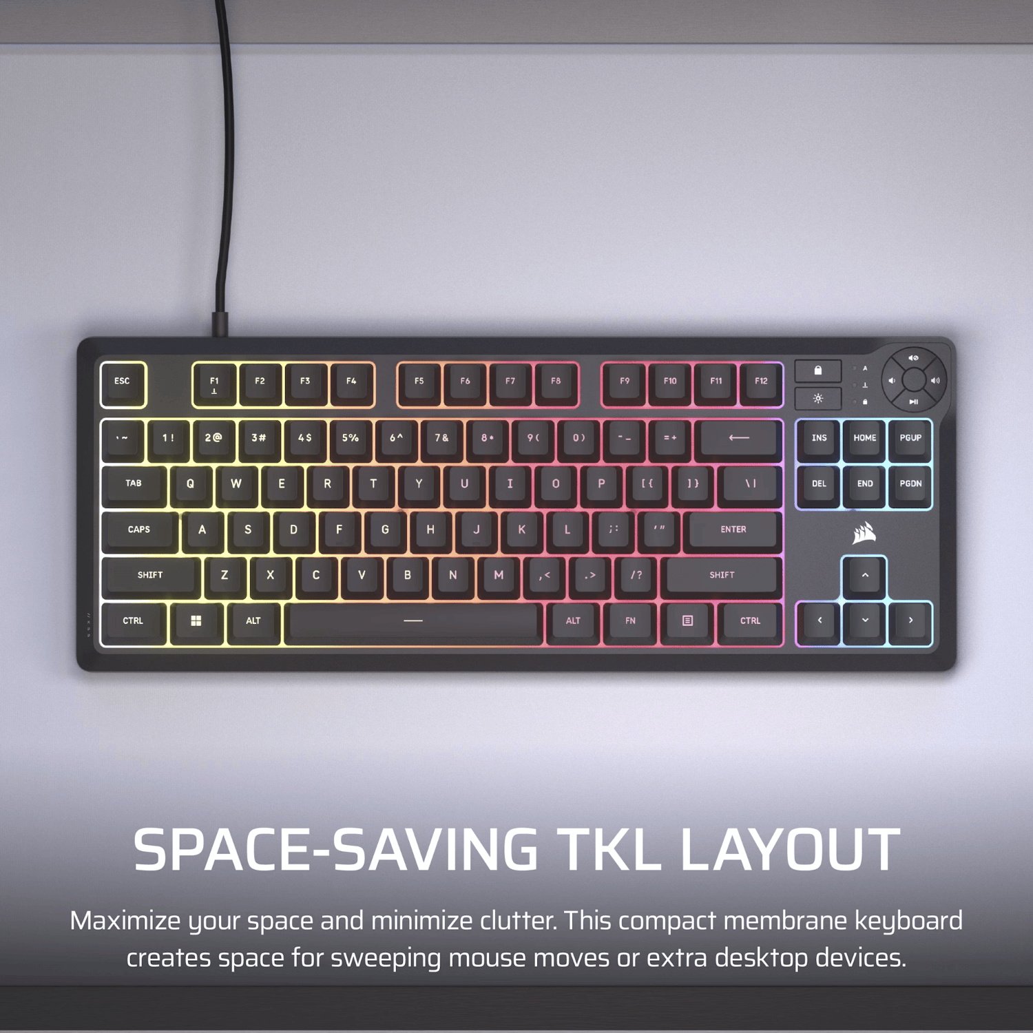 Corsair K55 CORE TKL RGB Gaming Keyboard - Image 3