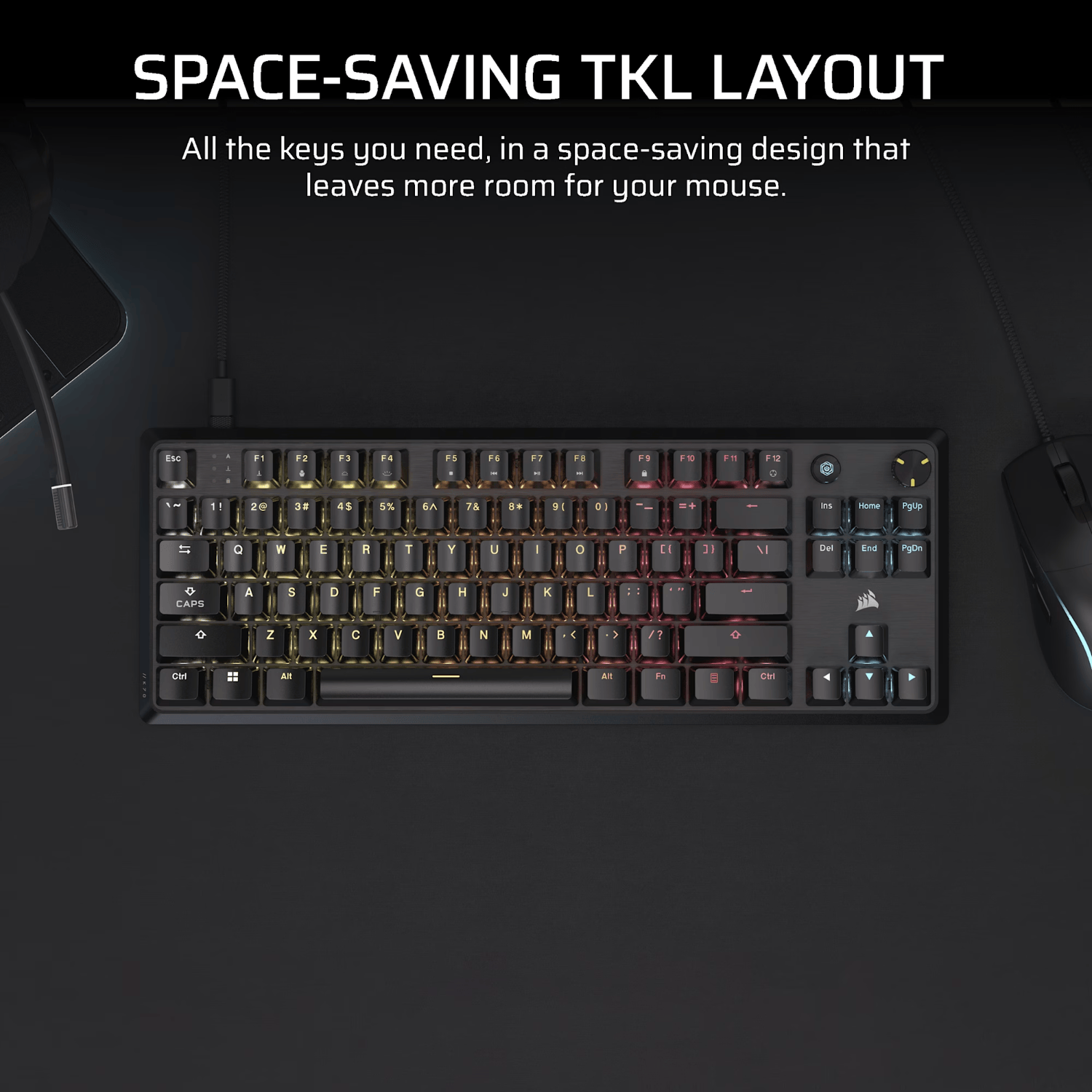 Corsair K70 CORE TKL RGB Mechanical Gaming Keyboard - Image 4