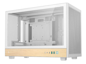 DeepCool CH260 Wood mATX Gaming Chassis White