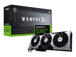 MSI GeForce RTX 5060 Ti VENTUS 3X OC 16GB GDDR7 Graphics Card