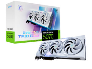 MSI GeForce RTX 5070 GAMING TRIO OC 12GB Graphics Card – White