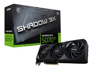 MSI GeForce RTX 5070 Ti 16GB GDDR7 SHADOW 3X OC Graphics Card