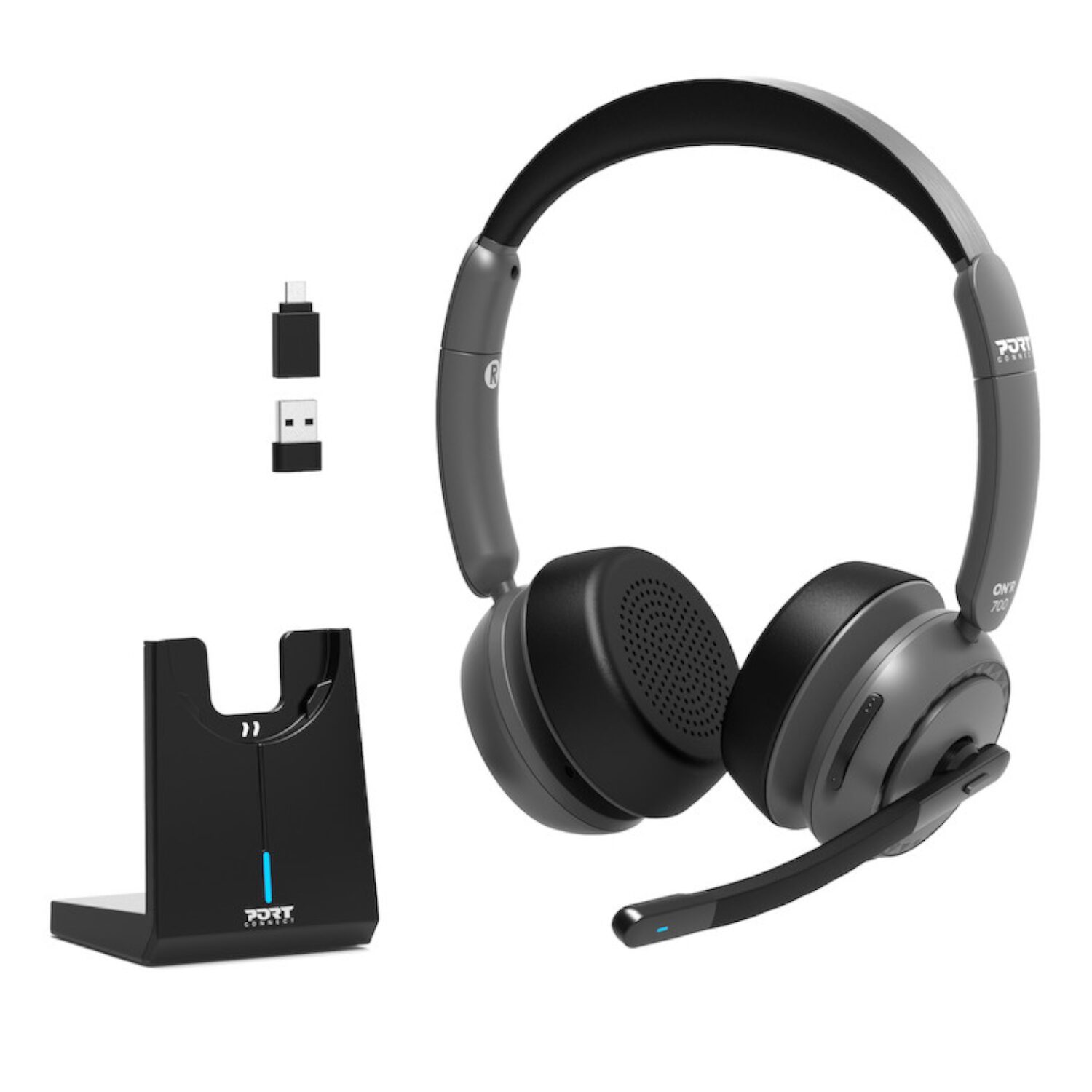 Port Connect ON’R 700 Bluetooth Wireless Headset with Noise Cancellation - Image 2